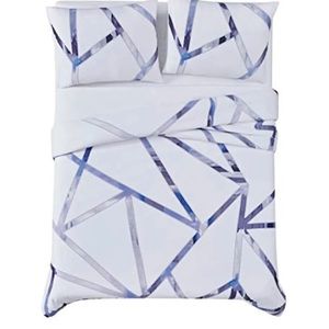 Vince Camuto Obelis Metallic Comforter Set King Geometric
